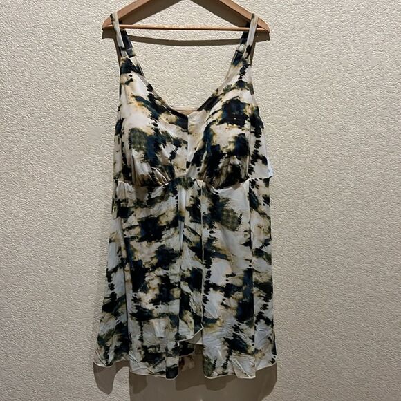 NWT Cacique Mesh Flyaway No-Wire Swim Dress Size 32 - Picture 5 of 11